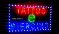 INSEGNA LUMINOSA TATTO E PIERCING 