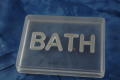 Bring soap BATH Acrylic Clear Silver