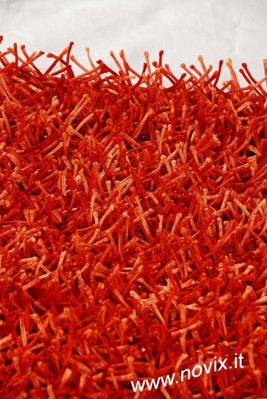 Tappeto Shaggy-Spaghetti 60 X 180 cm. rosso