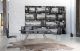 PIANO ELLITTICO IN VETRO GRIGIO FUME 180 X 100 CM 