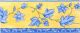 BORDER ADHESIVE YELLOW WITH BLUE LEAVES