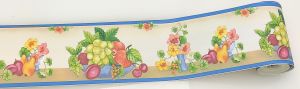 BORDER ADHESIVE  WITH FRUIT AND FLOWER 176413